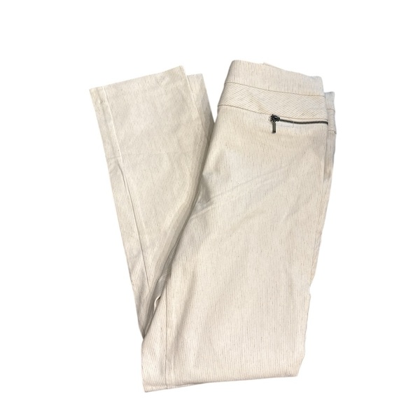 So Women’s Cream Light Pin Strip Pants - Picture 2 of 6